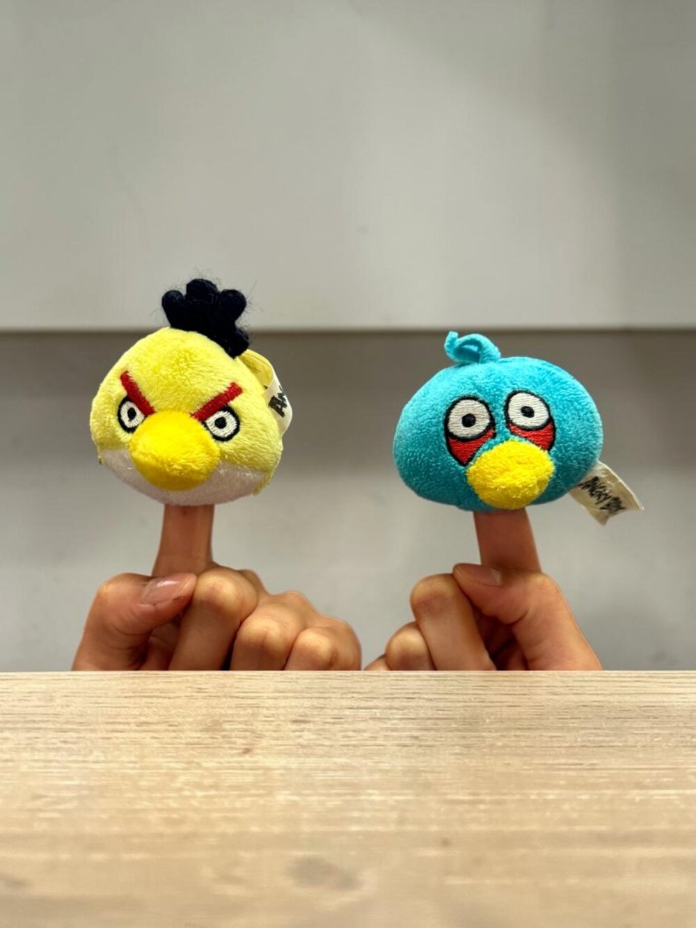 Angry Birds Plush Lot Of 2 plush pencil toppers finger puppets minis